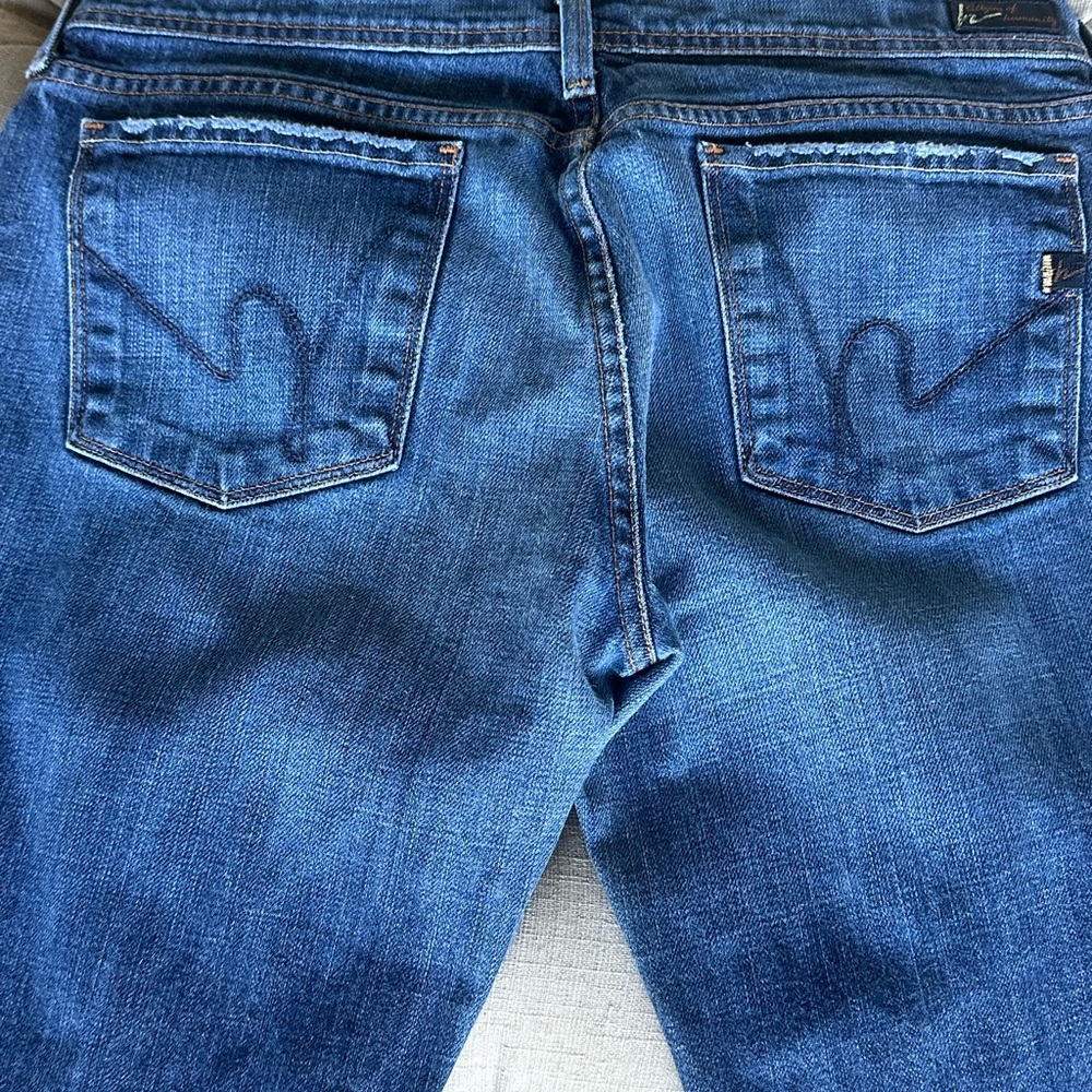 7 For All Mankind Blue Relaxed Jeans Classic Denim
